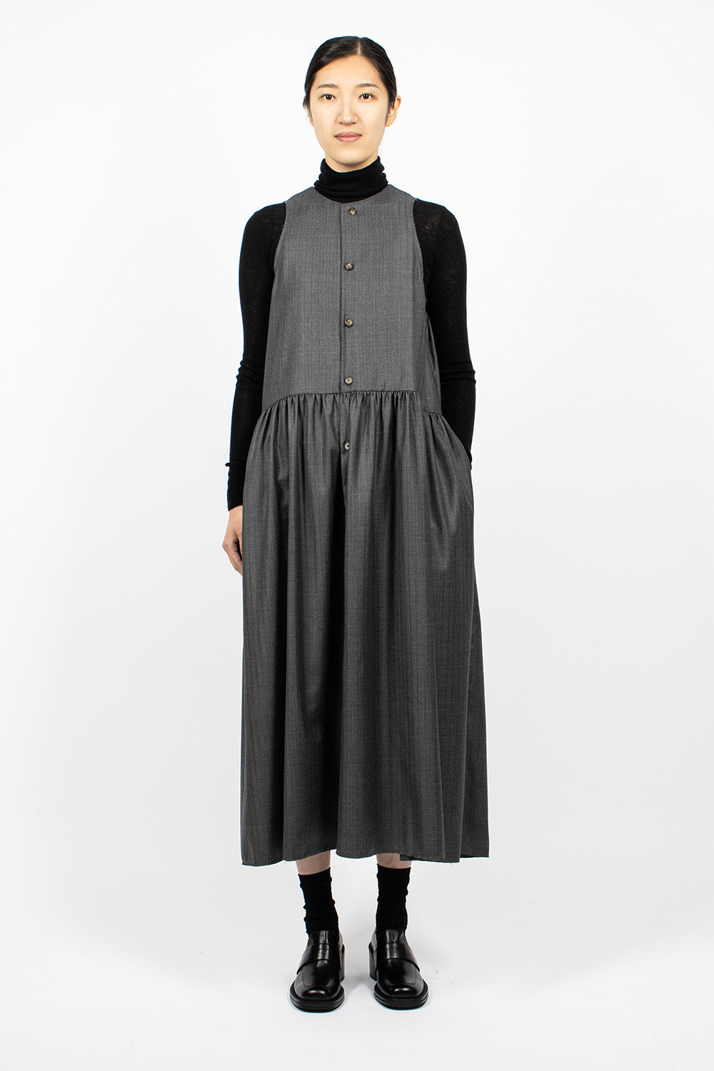 Anouk Dress Pinstripe Wool