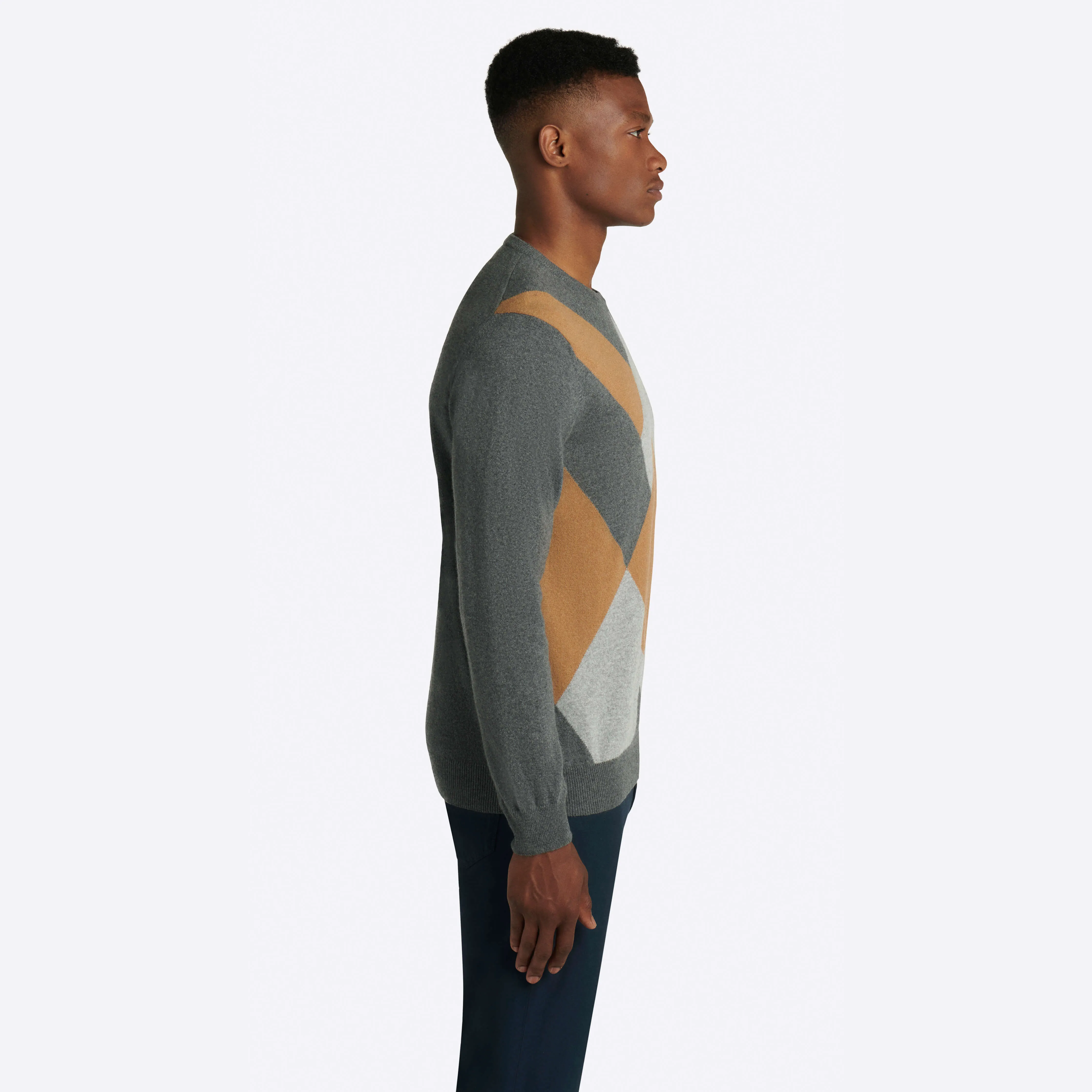 Argyle Crew Neck Sweater