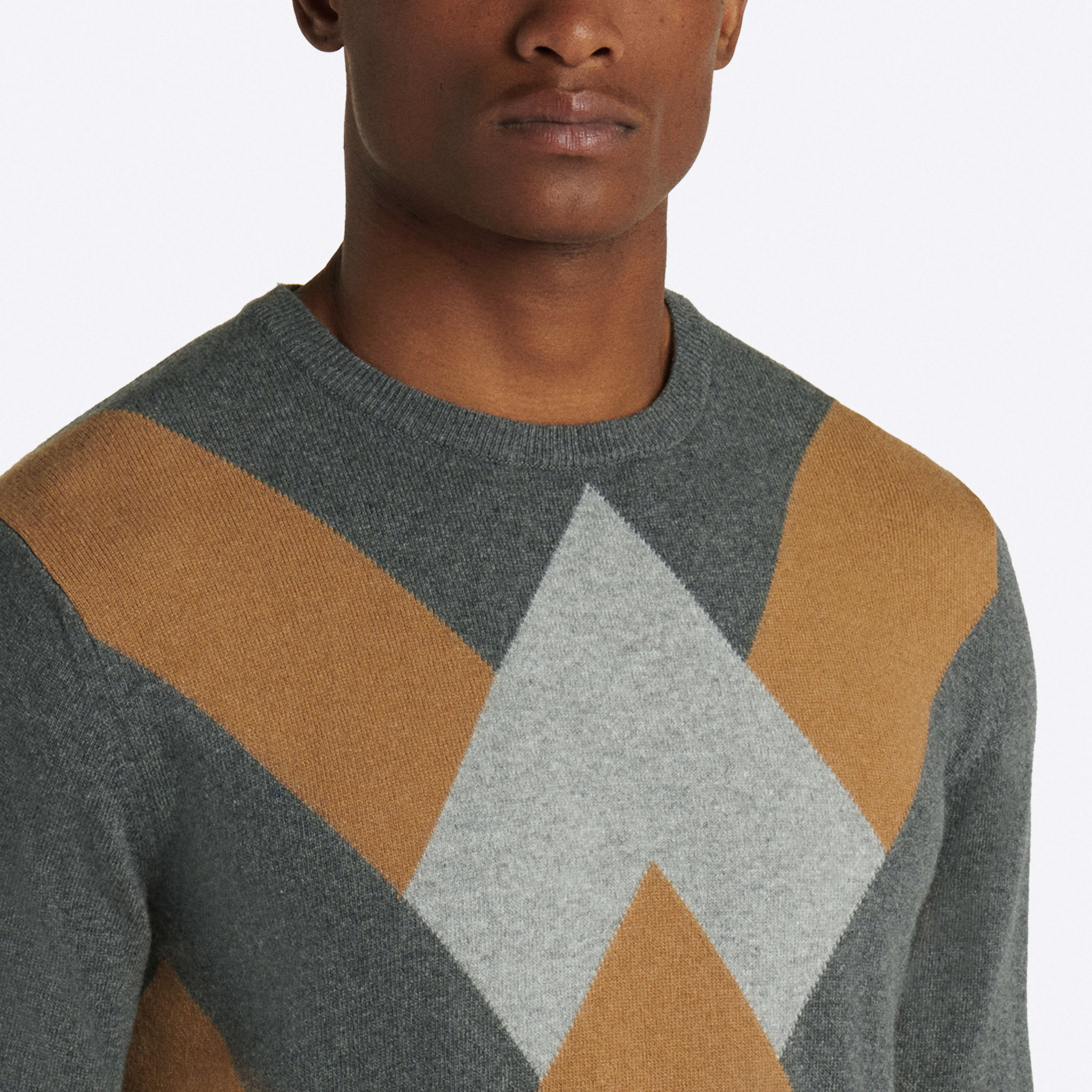 Argyle Crew Neck Sweater