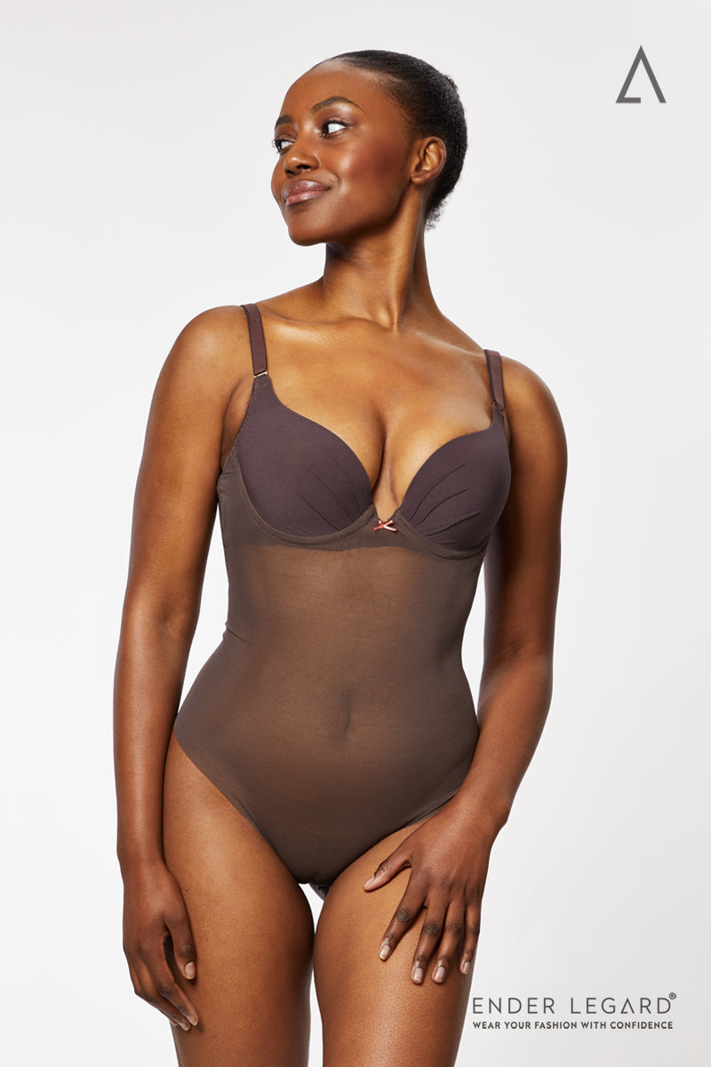 Backless Seamless Shapewear with Deep Plunge Bra (MAE)