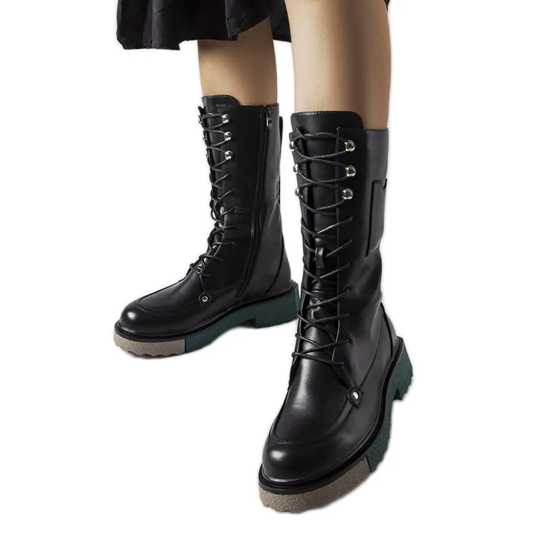 Black high boots from Nebida