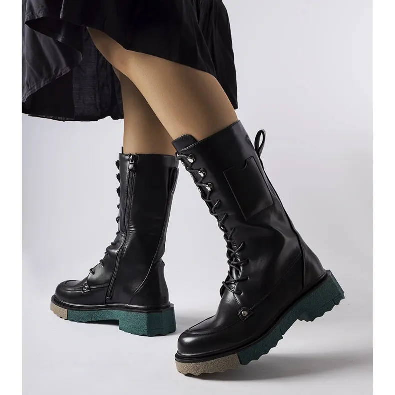 Black high boots from Nebida