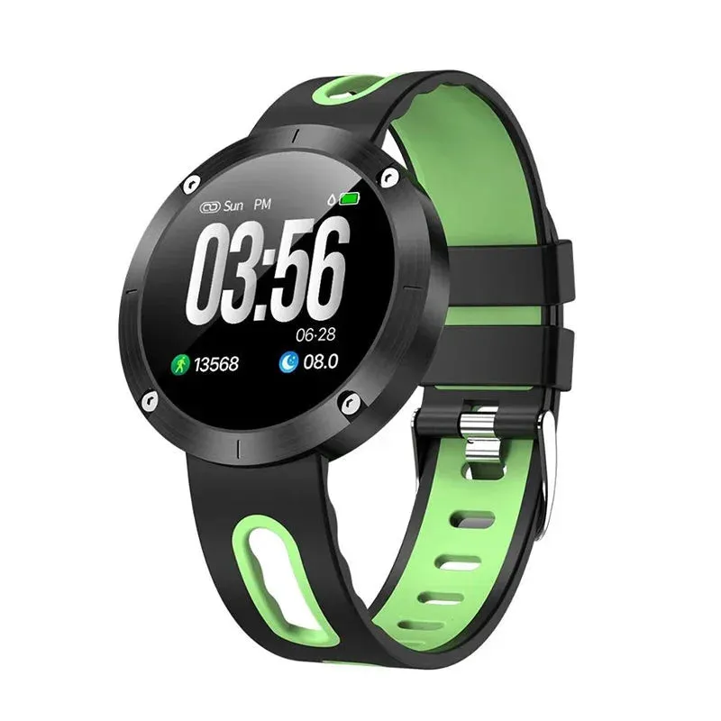 Blood Pressure Monitor Pedometer Call Reminder Waterproof Smartwatch