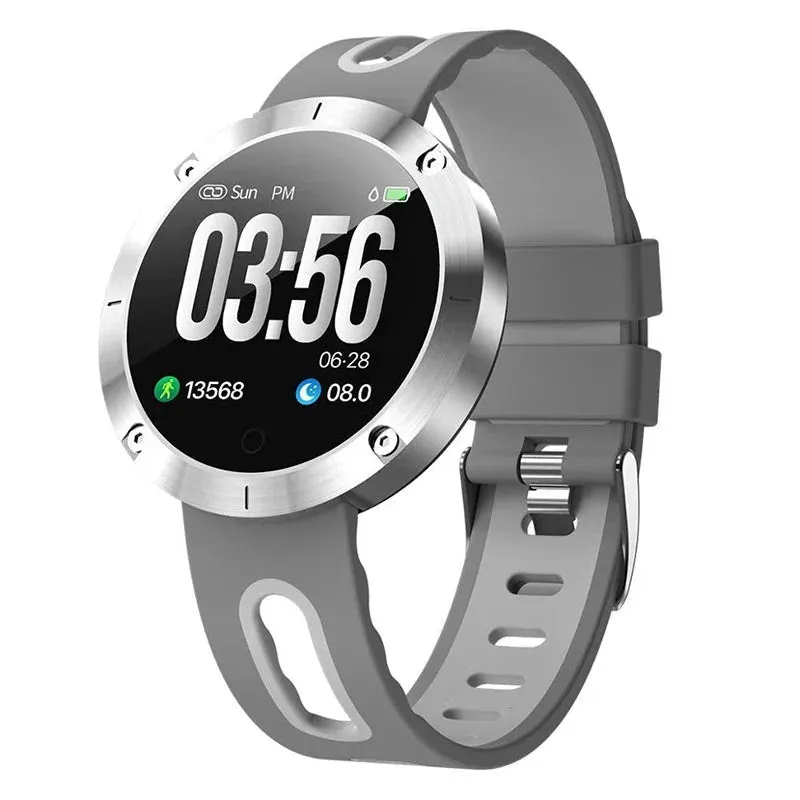 Blood Pressure Monitor Pedometer Call Reminder Waterproof Smartwatch