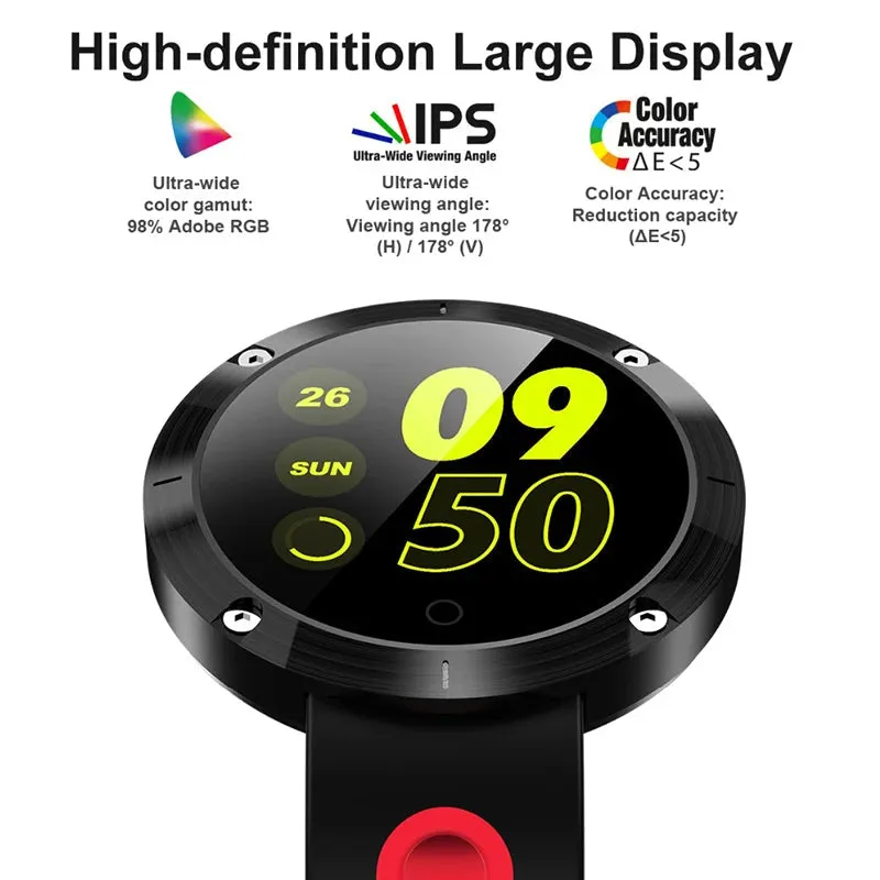 Blood Pressure Monitor Pedometer Call Reminder Waterproof Smartwatch