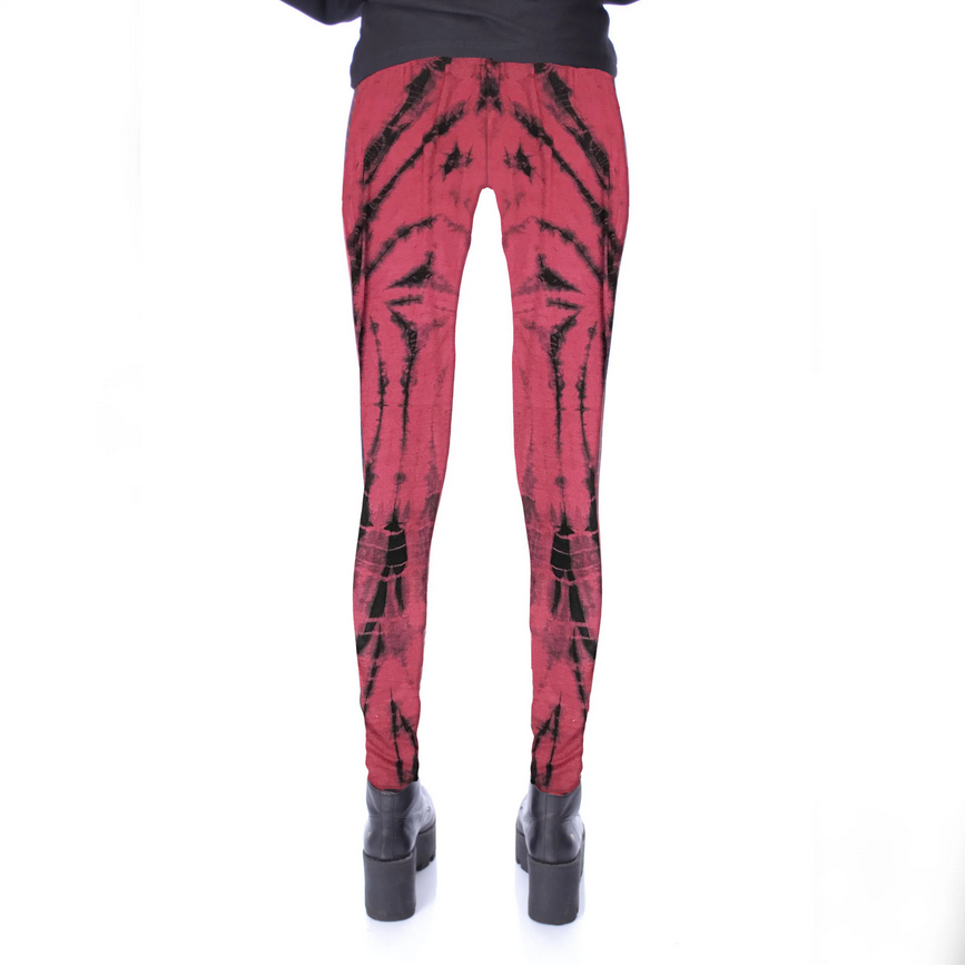 CALLA LEGGINGS - RED/BLACK