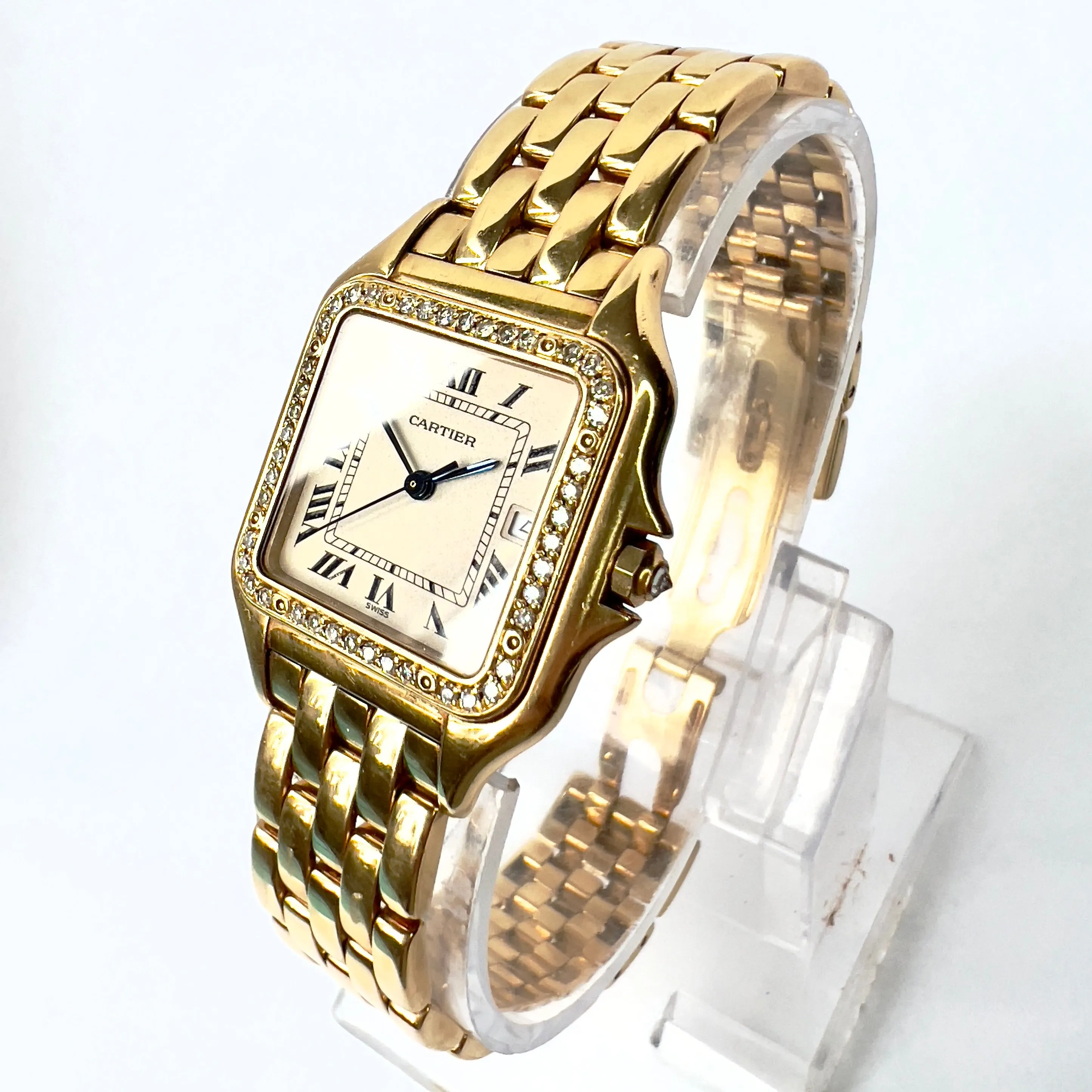 CARTIER PANTHERE 27mm 18K Yellow Gold 0.50TCW DIAMOND Watch