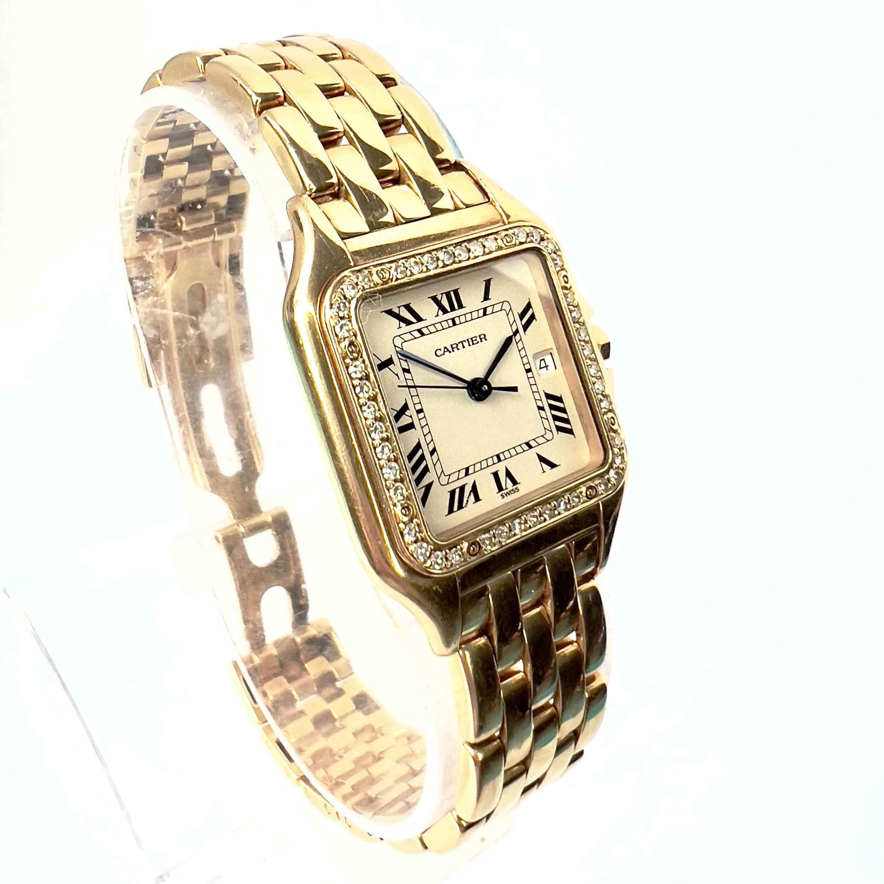 CARTIER PANTHERE 27mm 18K Yellow Gold 0.50TCW DIAMOND Watch