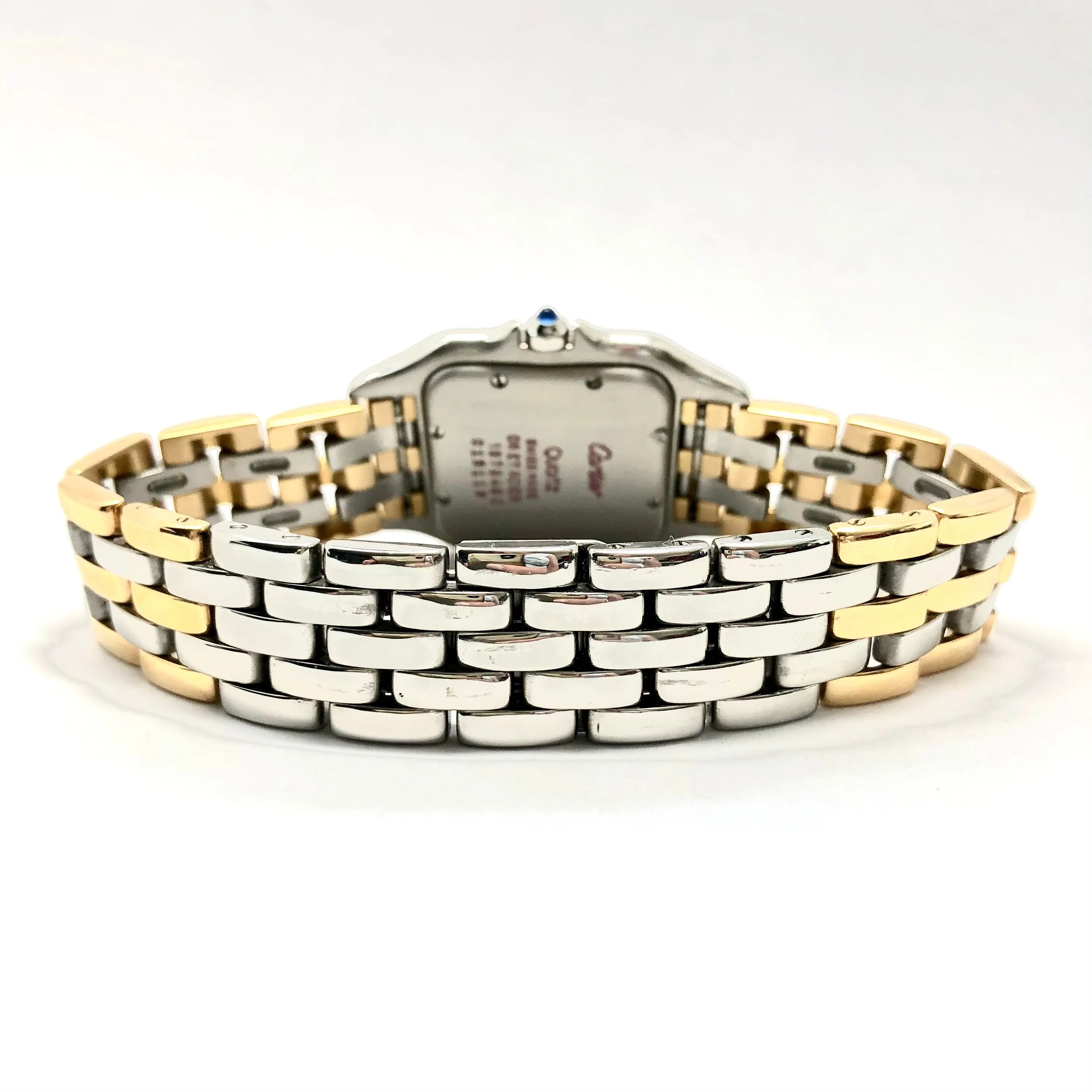 CARTIER PANTHERE 27mm 3 Row Gold 0.5TCW DIAMOND Watch