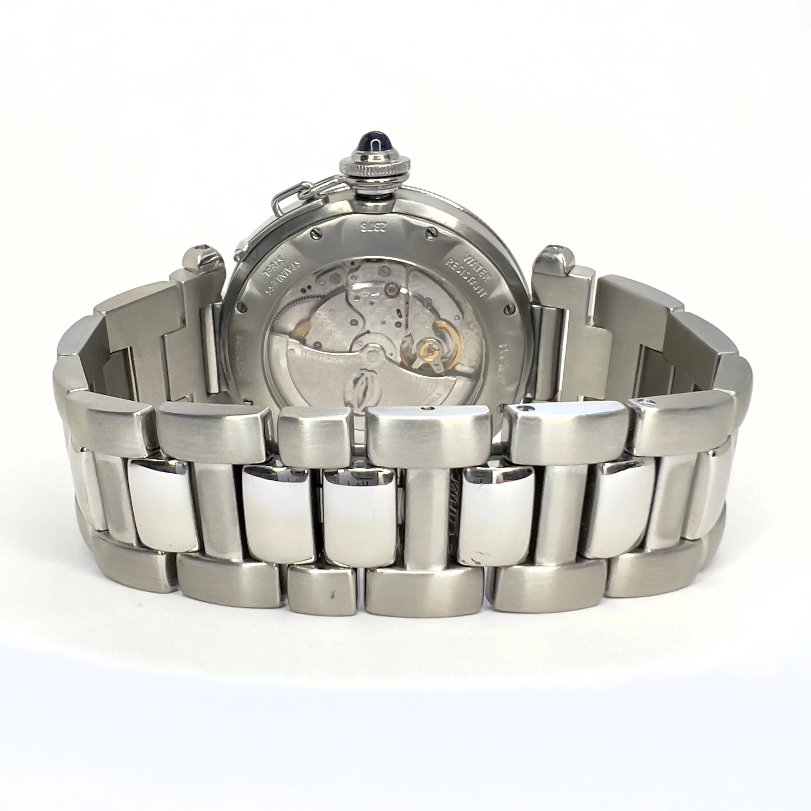 CARTIER PASHA GRID 38mm Automatic Steel 2.05TCW DIAMOND Watch