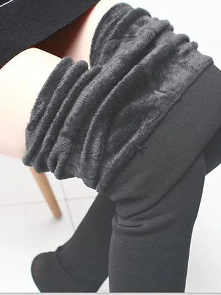 Cozy Women's Fleece Lined Leggings for Fall and Winter