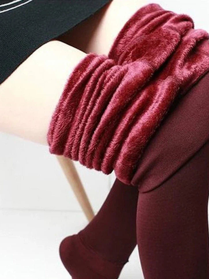 Cozy Women's Fleece Lined Leggings for Fall and Winter