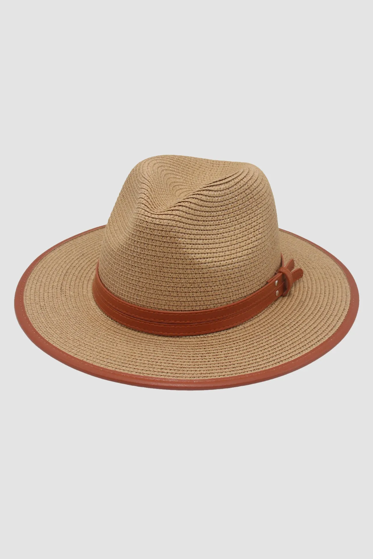 Double Belt Jazz Straw Hat