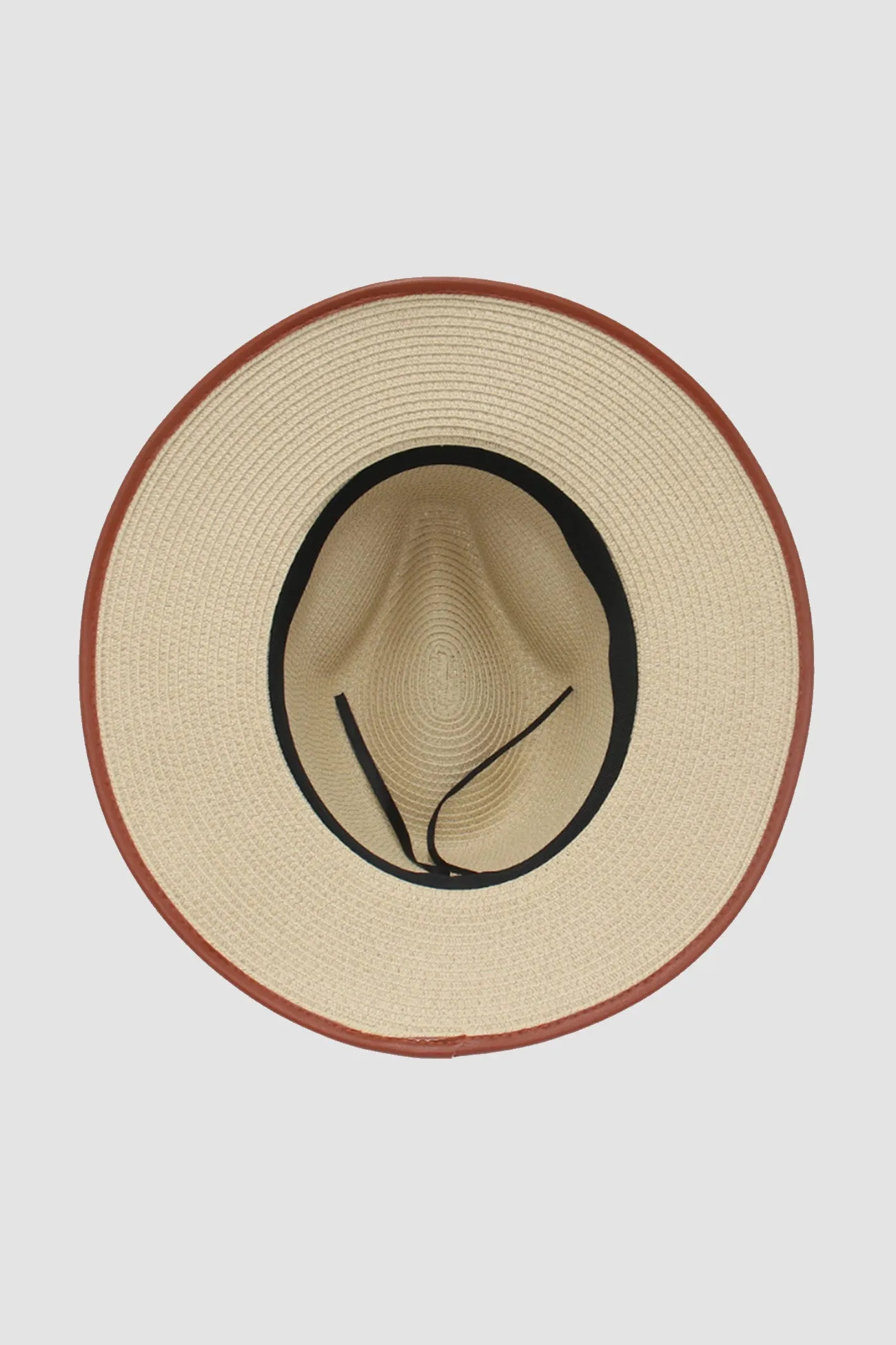 Double Belt Jazz Straw Hat