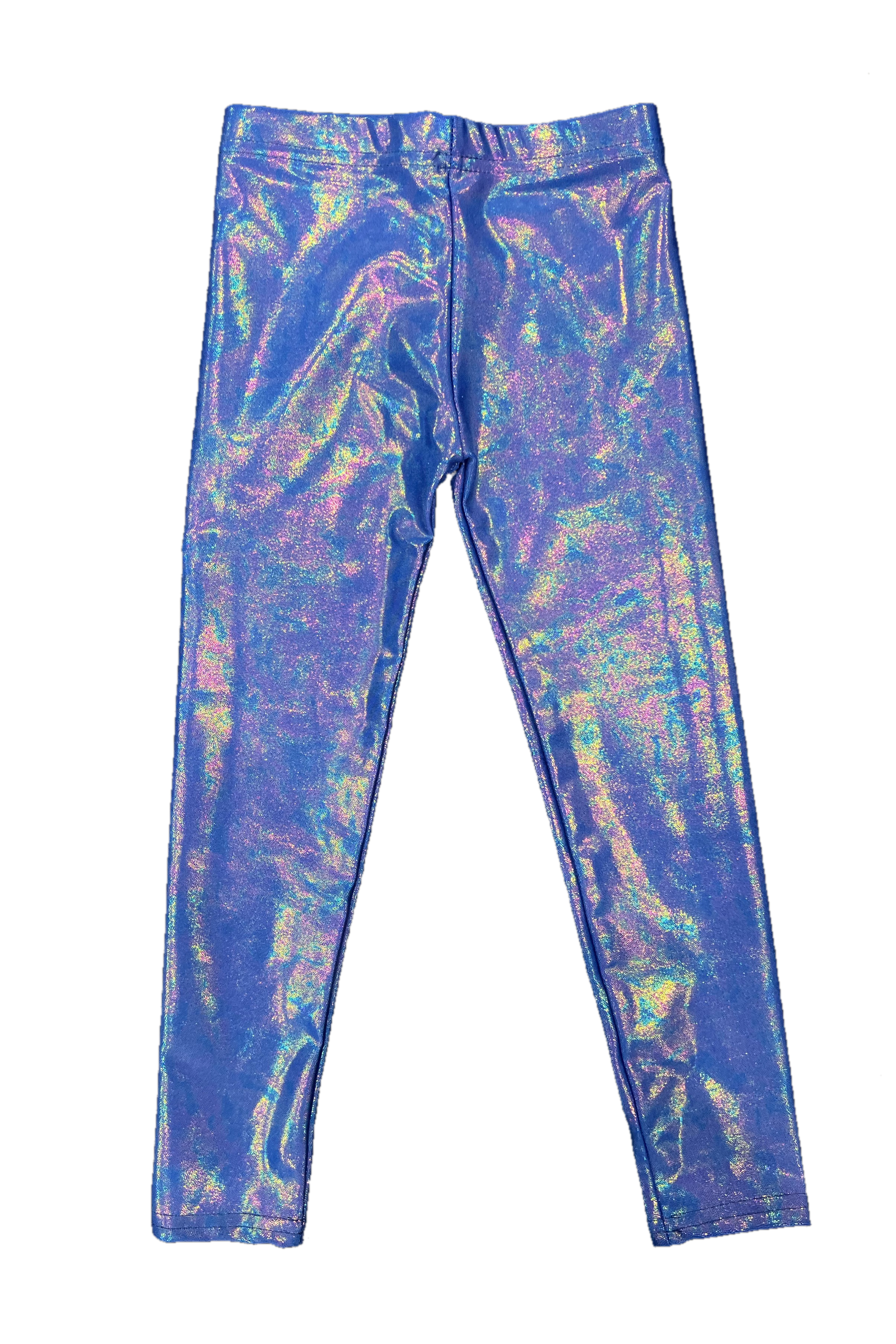 Electric Blue Lame Leggings