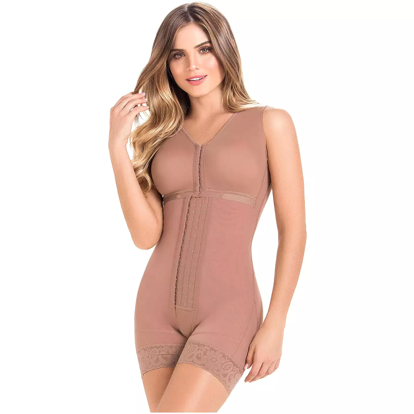 FAJAS MARIAE FQ102 | POST OP SHAPEWEAR FOR WOMEN | BRA & MID THIGH | POWERNET