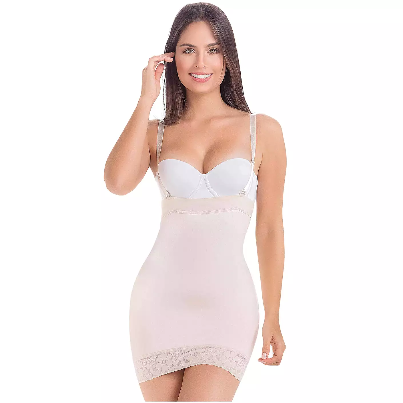 Fajas MariaE FU112 | Shapewear Slip Dress For Women | Tummy & Hips Enhancement | Triconet