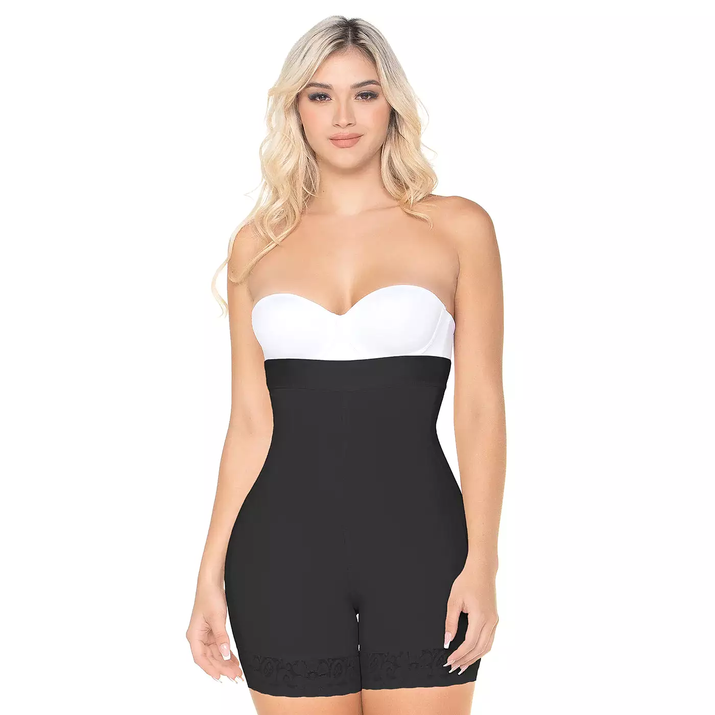 FAJAS MARIAE FU126 | BUTT-LIFTER GIRDLE COLOMBIAN SHAPEWEAR FAJAS |TUMMY CONTROL MID-THIGH-LENGHT | POWERNET