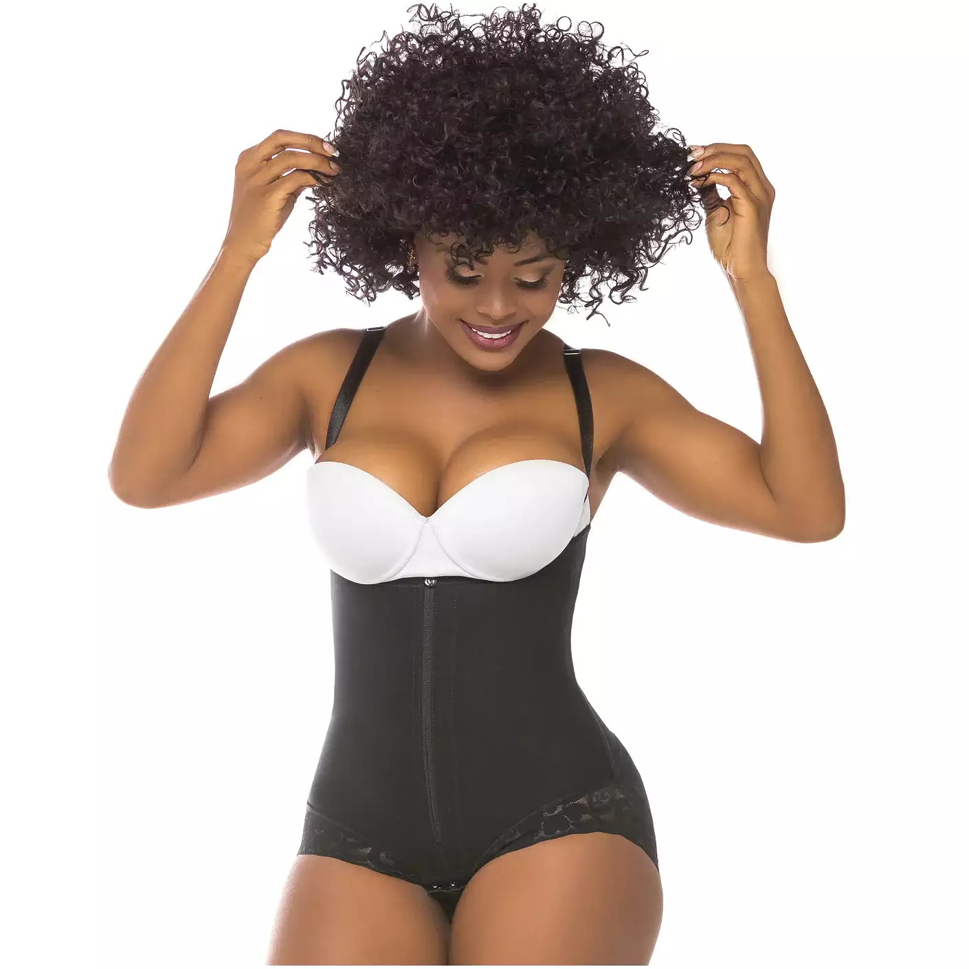 FAJAS SALOME 0412 | STRAPLESS BUTT LIFTING SHAPEWEAR GIRDLE FOR DRESSES | DAILY USE BODY SHAPER