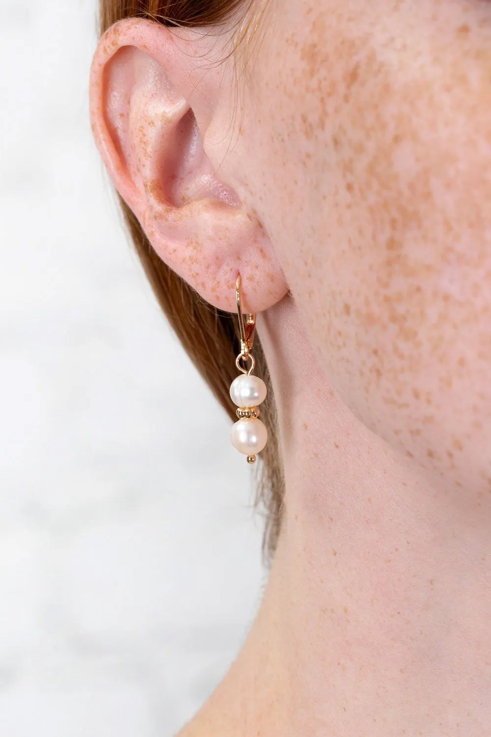 Faux Pearl Earrings