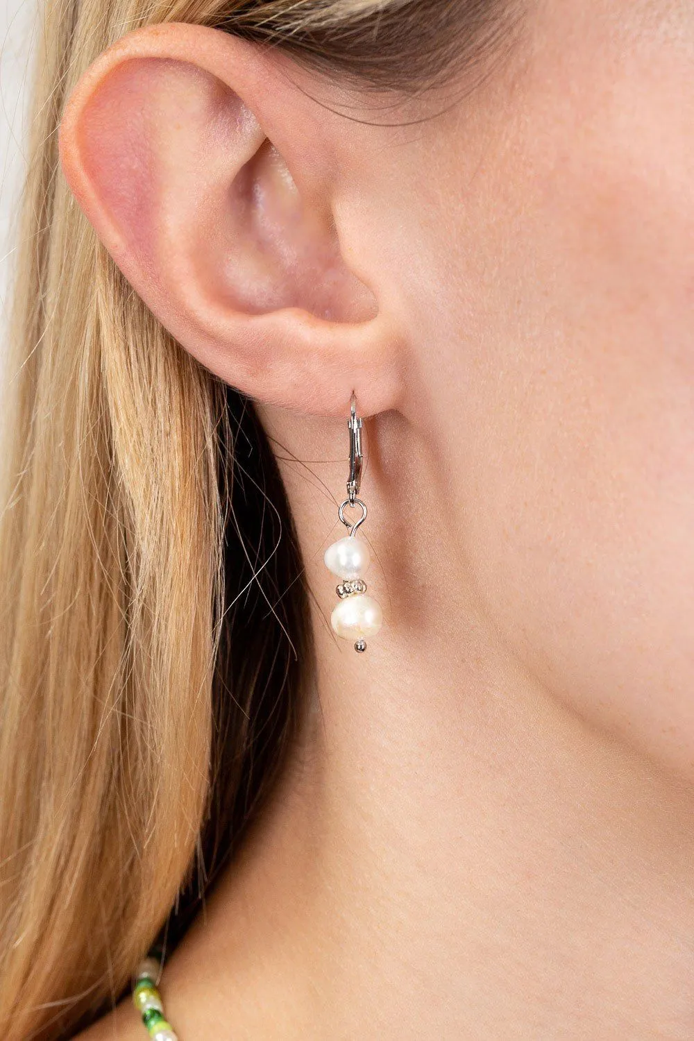 Faux Pearl Earrings