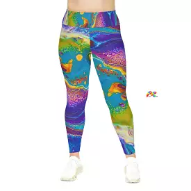 Fluid Palette Plus Size Leggings