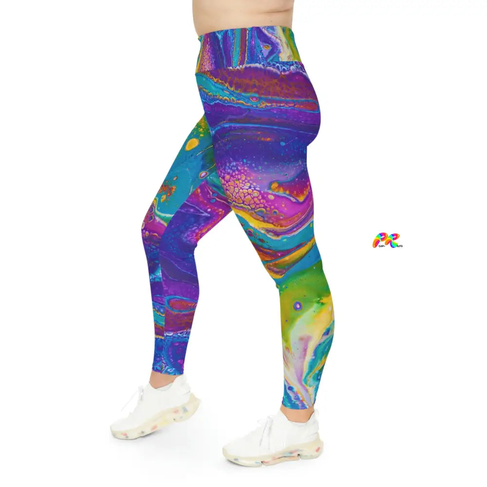 Fluid Palette Plus Size Leggings