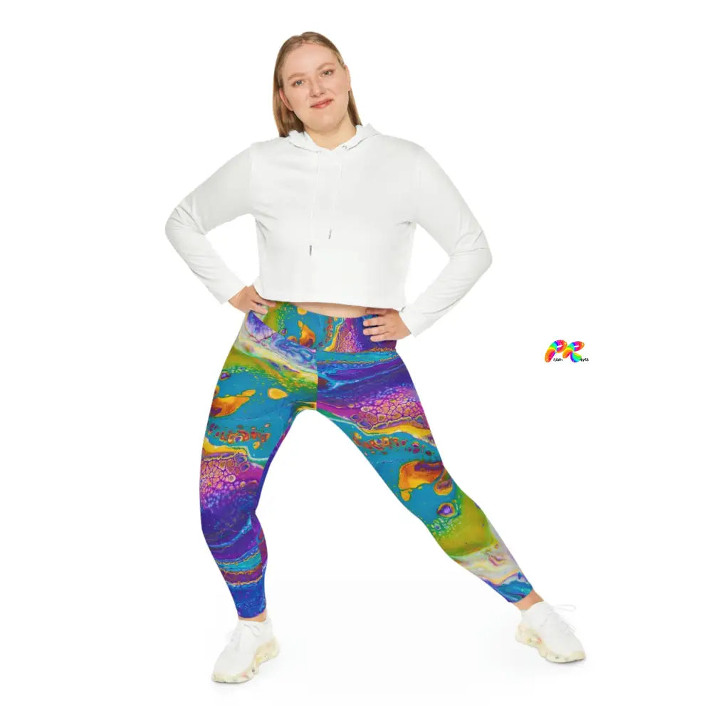 Fluid Palette Plus Size Leggings