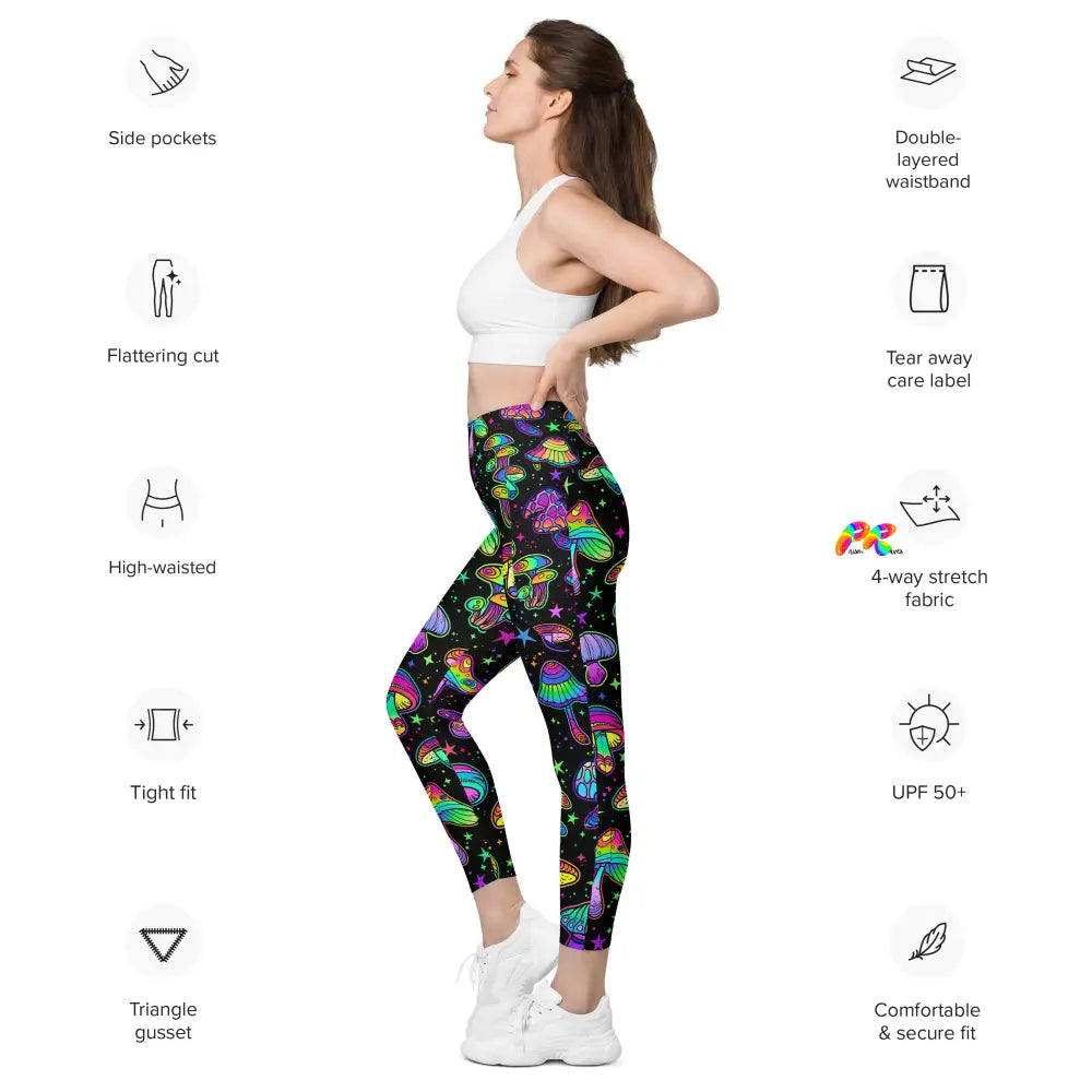 Fungi Dreamscape Rave Leggings