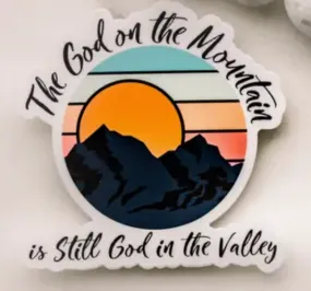 God On The Mountains Sticker