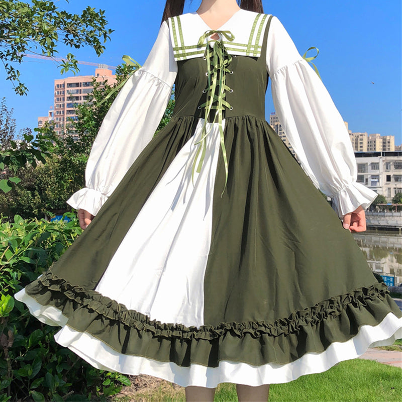 Japanese Lolita Navy Dress AD12680