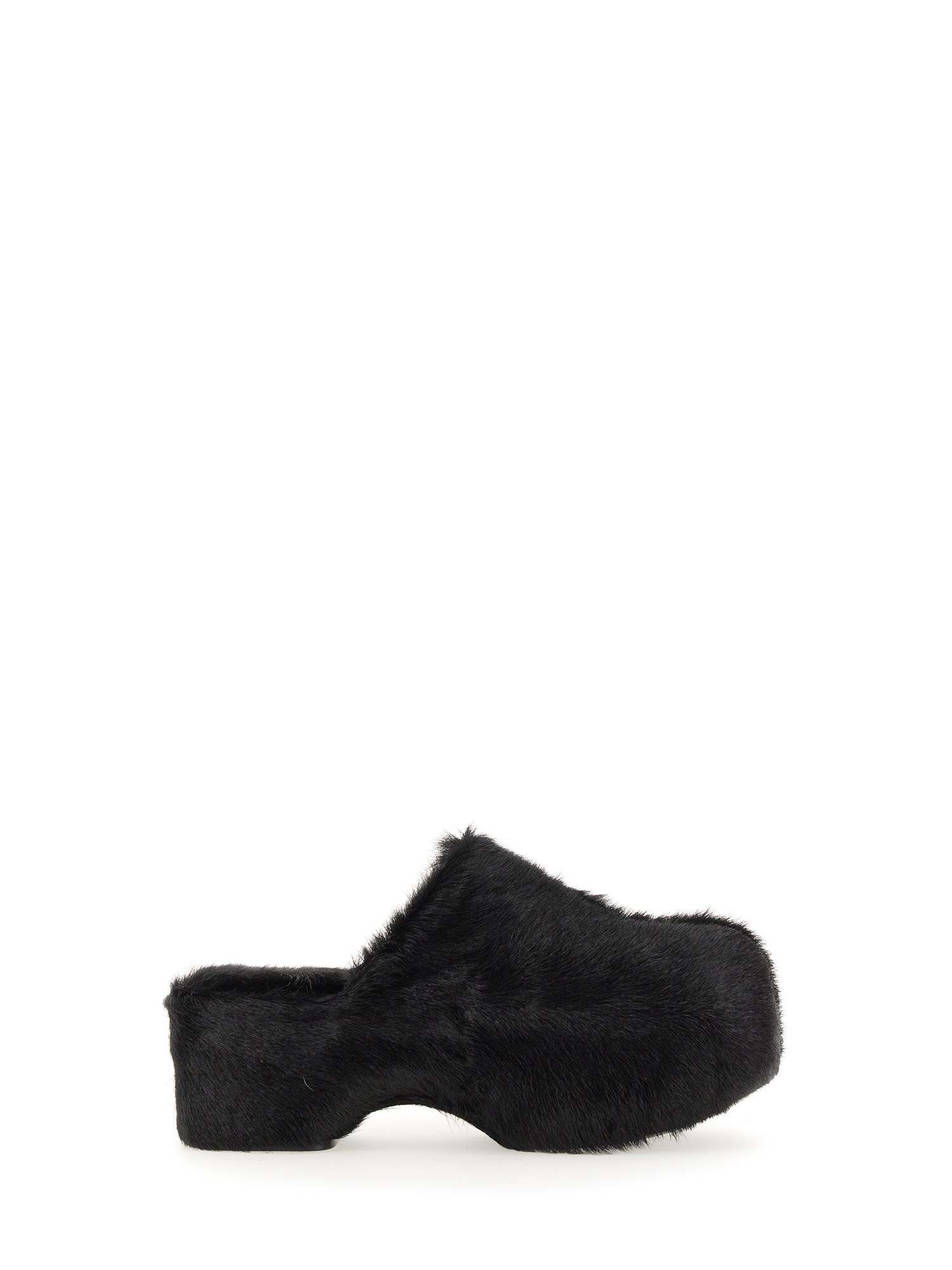 JIL SANDER    GOAT FUR MULES