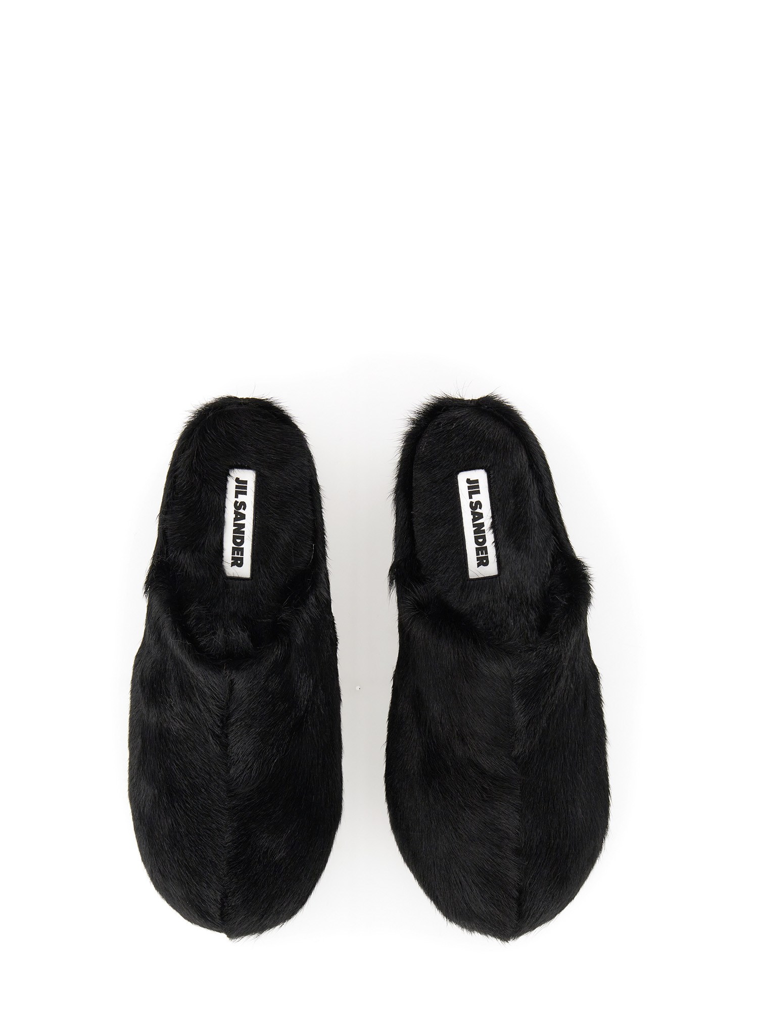 JIL SANDER    GOAT FUR MULES