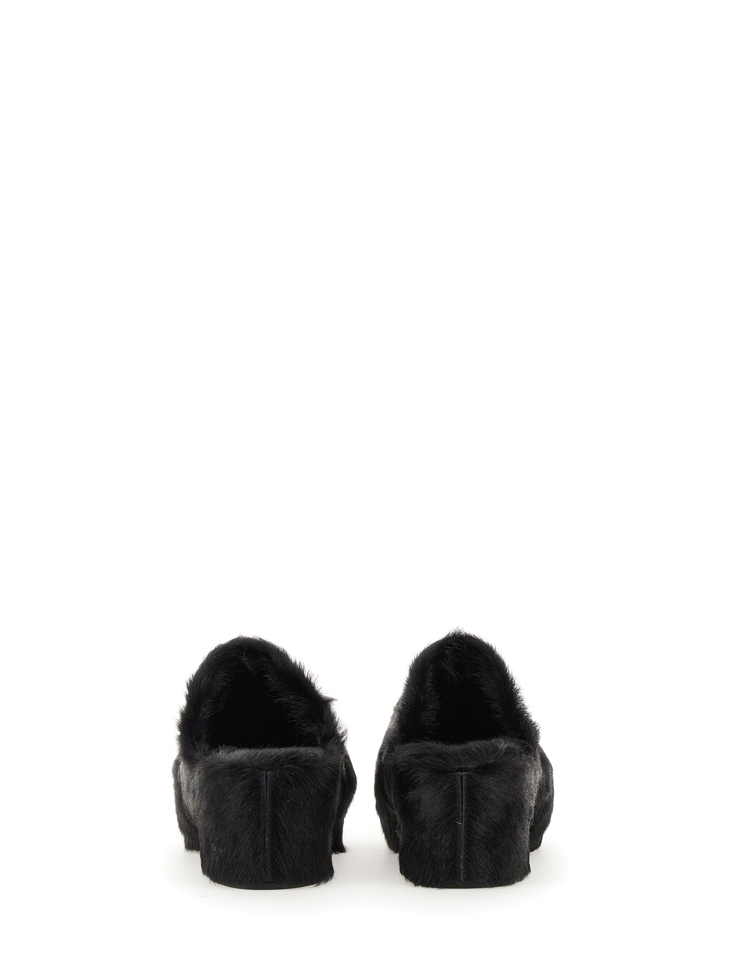 JIL SANDER    GOAT FUR MULES