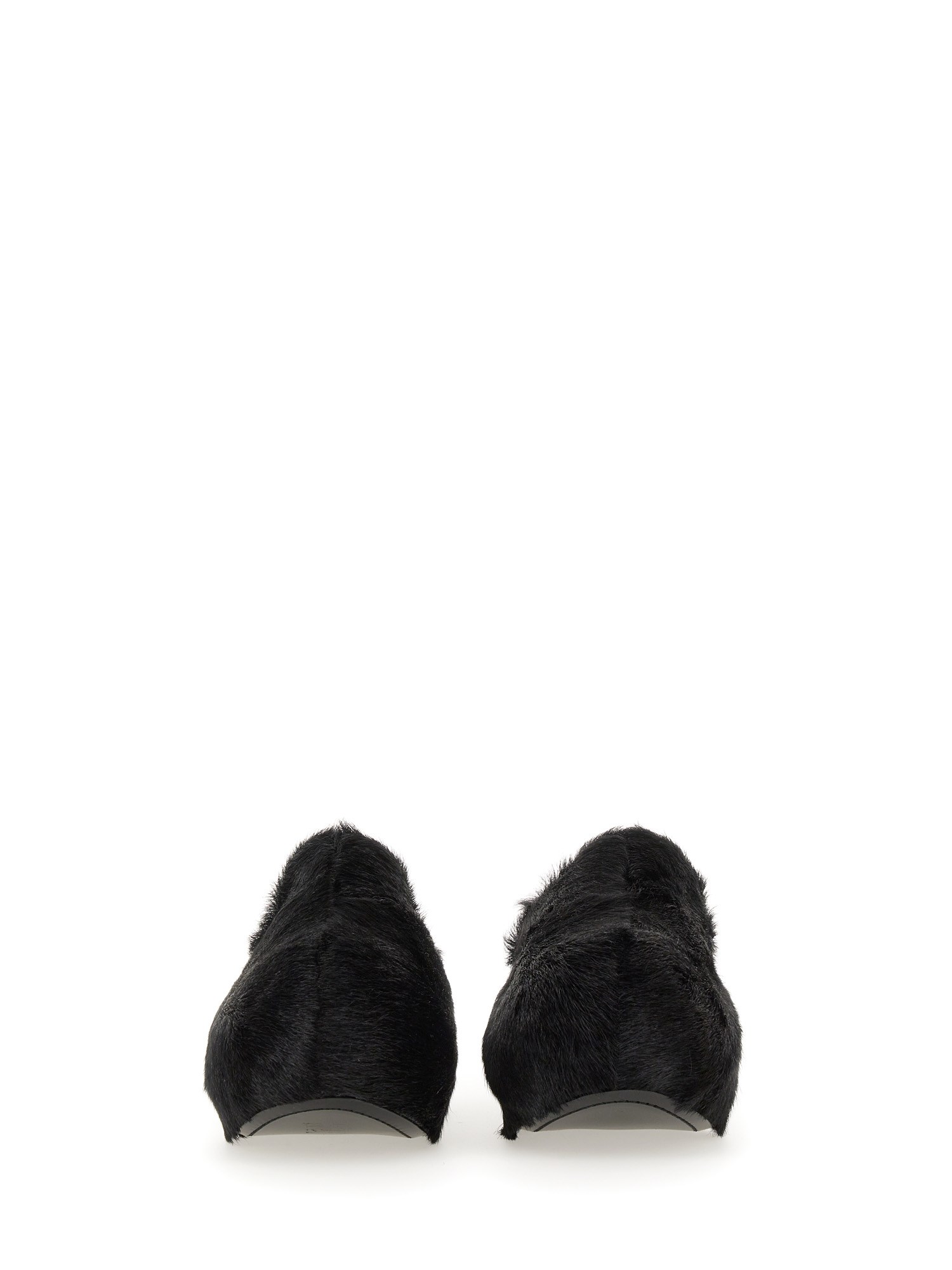 JIL SANDER    GOAT FUR MULES