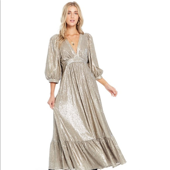 Jilly's Sequin Maxi Dress