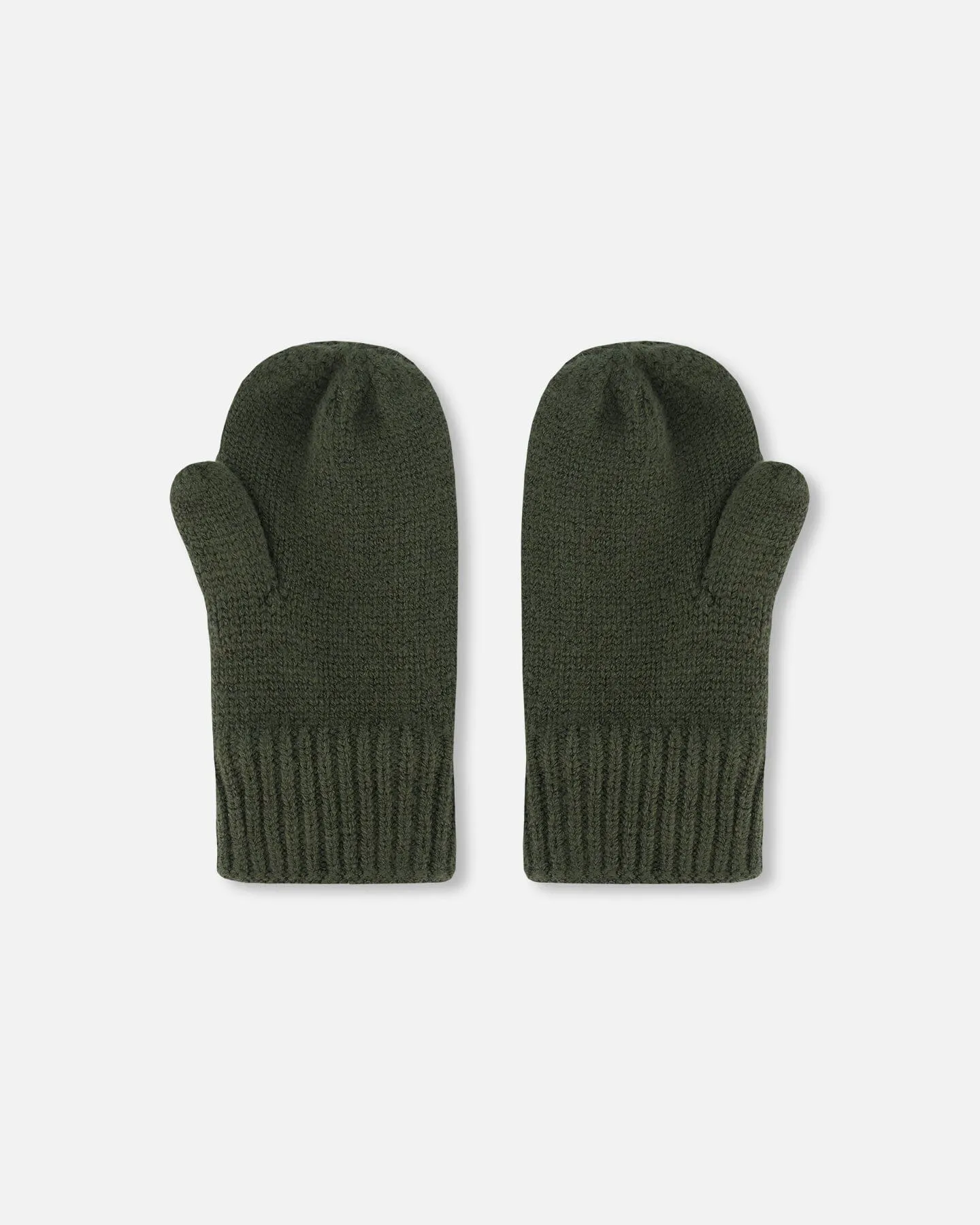 Knitted Mittens Forest Green