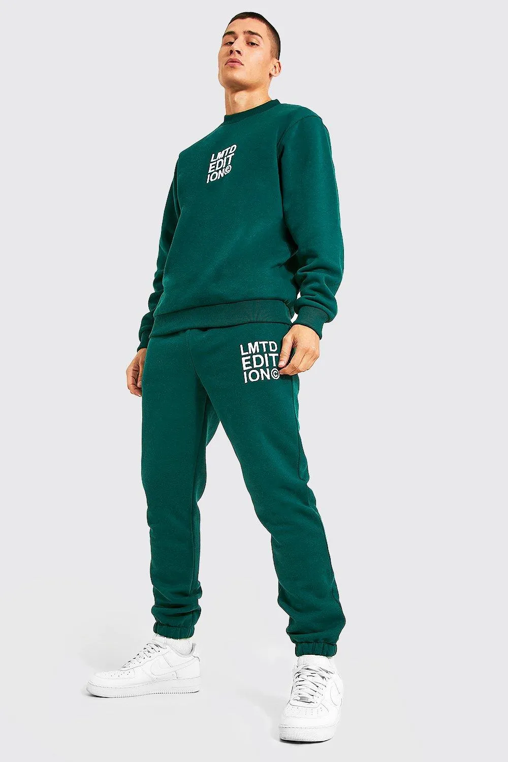 Limited 3d Embroidery Sweater Tracksuit