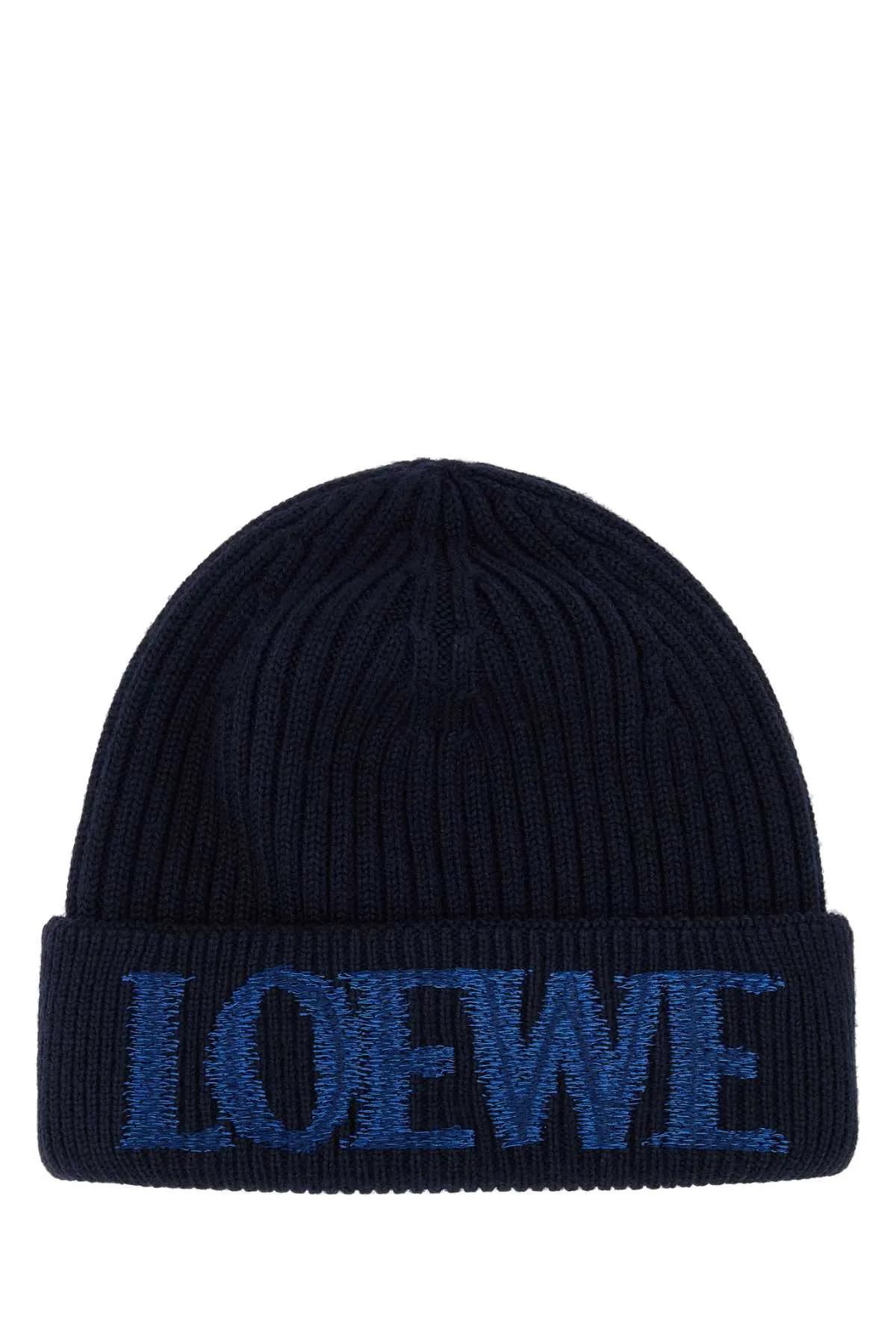 Loewe Black Wool Beanie Hat