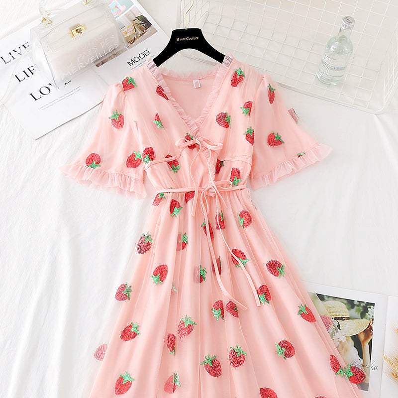 Lovely Strawberry Dress AD12585