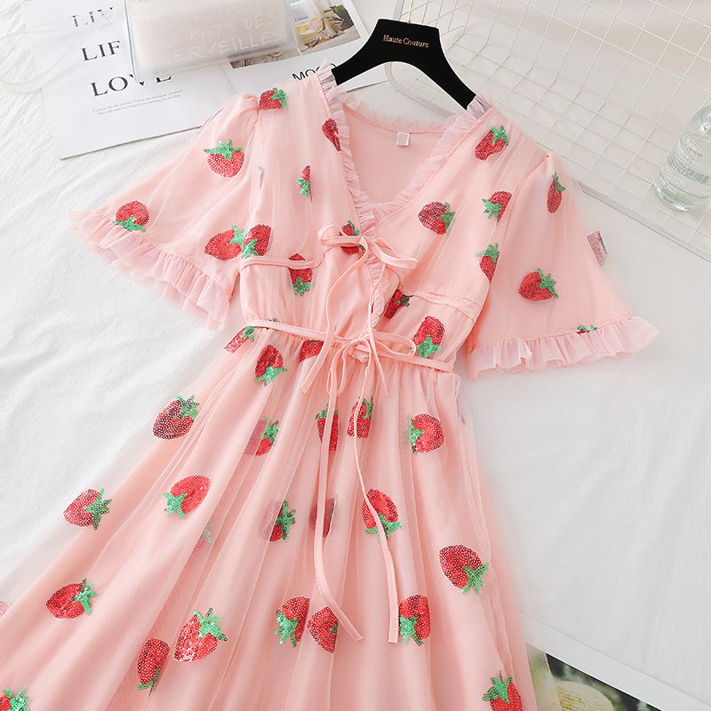 Lovely Strawberry Dress AD12585