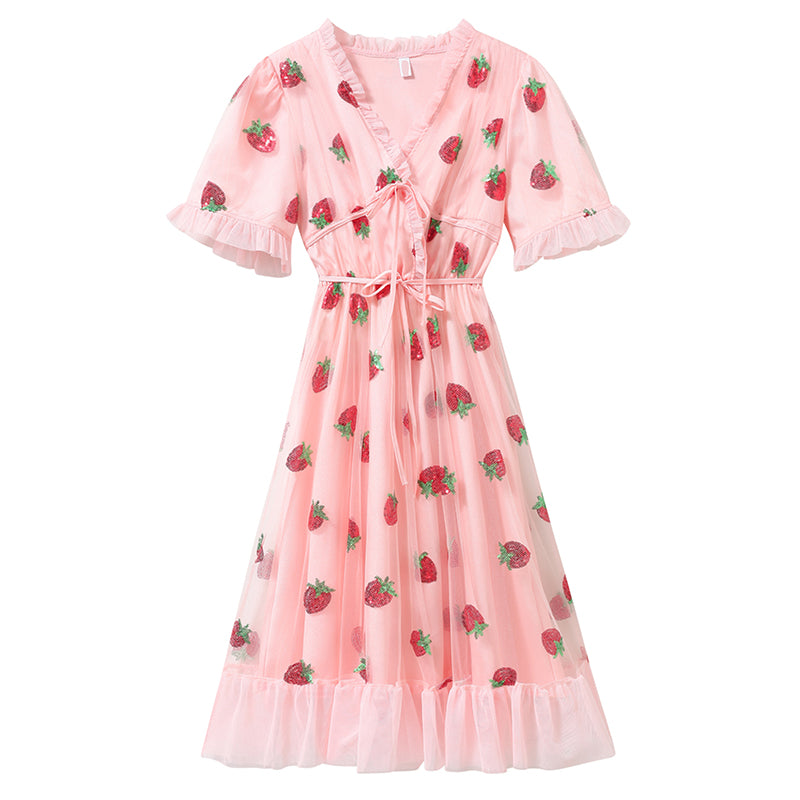 Lovely Strawberry Dress AD12585