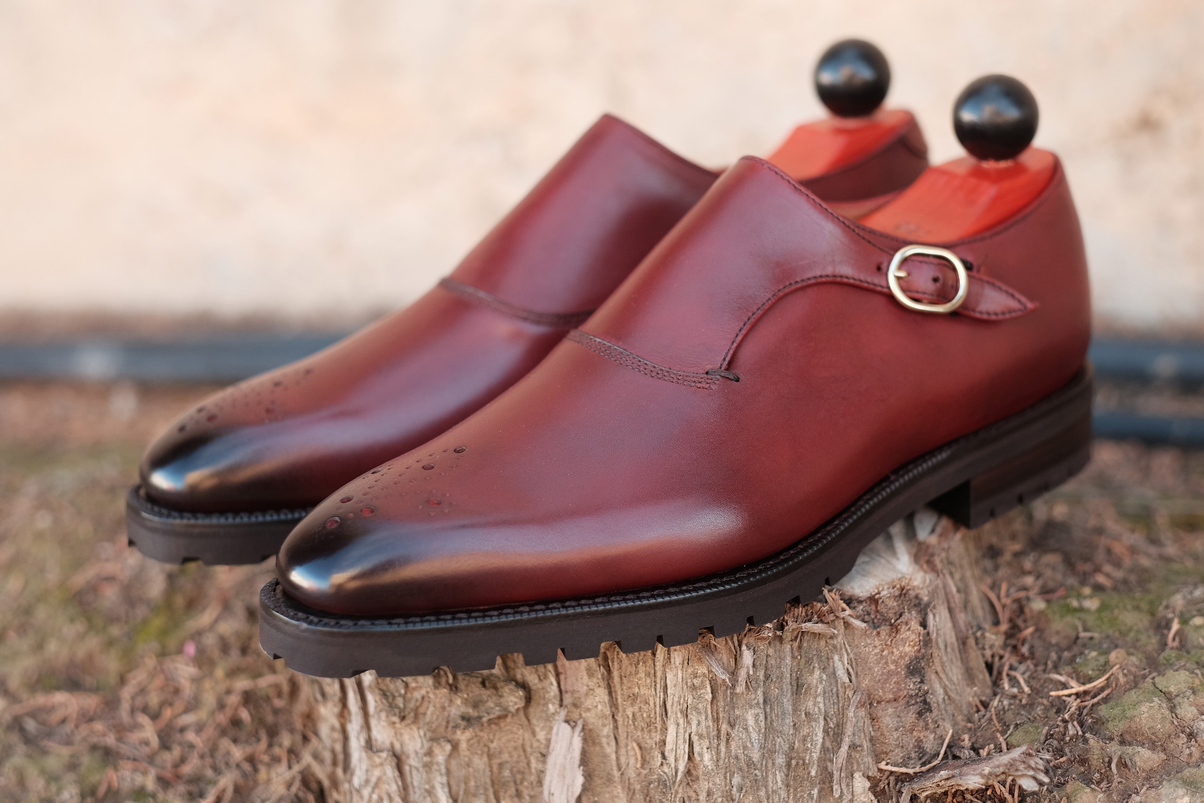 Martel - MTO - Burgundy Calf - LPB Last - Commando Sole