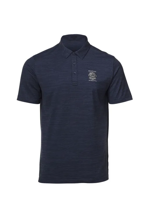 MEN'S TRAVISMATHEW THE HEATER POLO WHISTLING STRAITS® LOGO. 3 COLOR OPTIONS.