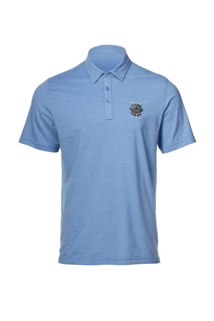 MEN'S TRAVISMATHEW THE HEATER POLO WHISTLING STRAITS® LOGO. 3 COLOR OPTIONS.