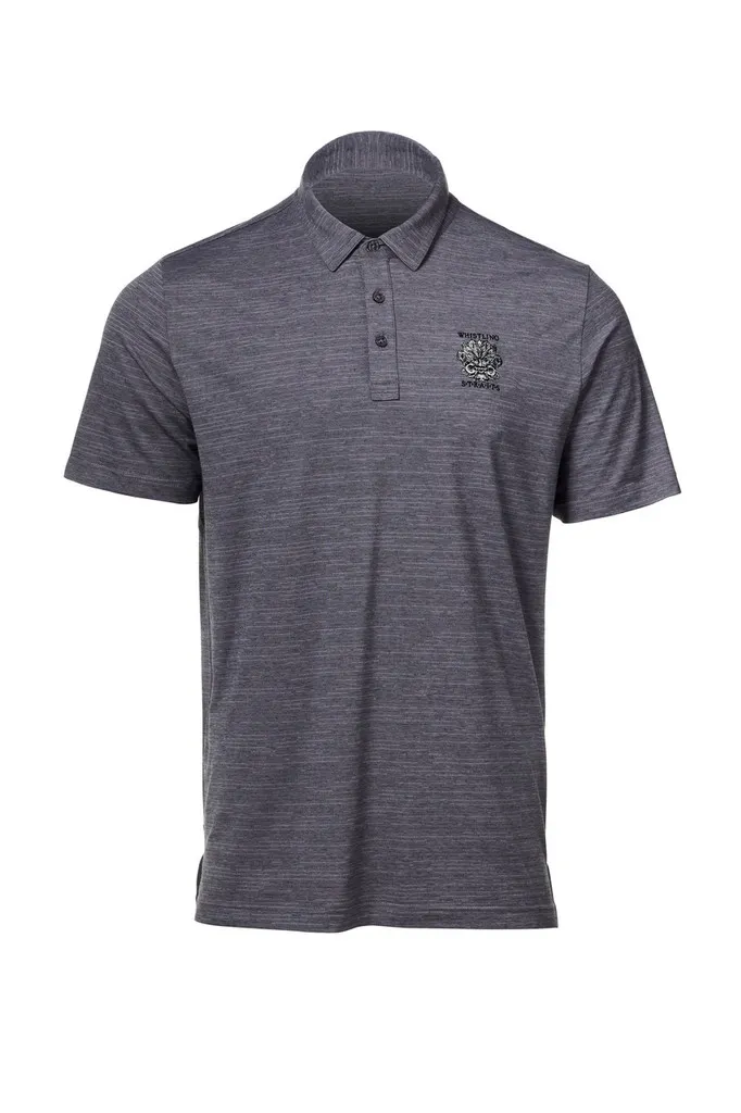 MEN'S TRAVISMATHEW THE HEATER POLO WHISTLING STRAITS® LOGO. 3 COLOR OPTIONS.