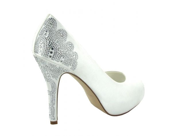 Menbur Angelina Ivory Peeptoe shoe - 6509