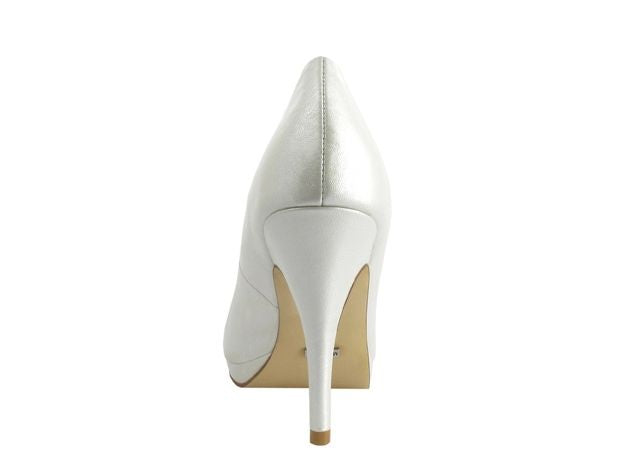 Menbur Rosana Ivory Peeptoe shoe - 4811