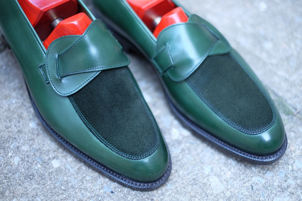 Meridian - MTO - Forest Green Calf / Forest Green Suede - TMG Last - Single Leather Sole