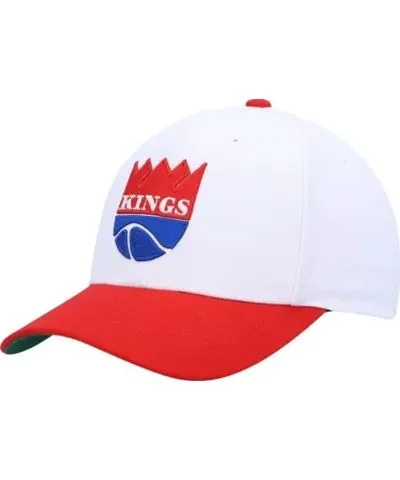 Mitchell & Ness NBA White/Red Sacramento Kings Hardwood Classics Core 2-Tone 2.0 Pro Snapback Hat